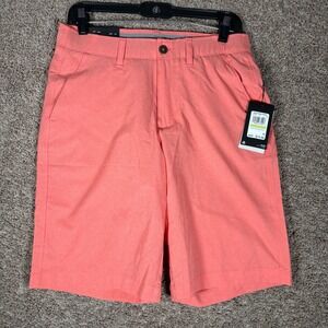 Under Armour Mens Match Play Vented Golf Shorts Salmon Pink 1272358 Size 30 NEW